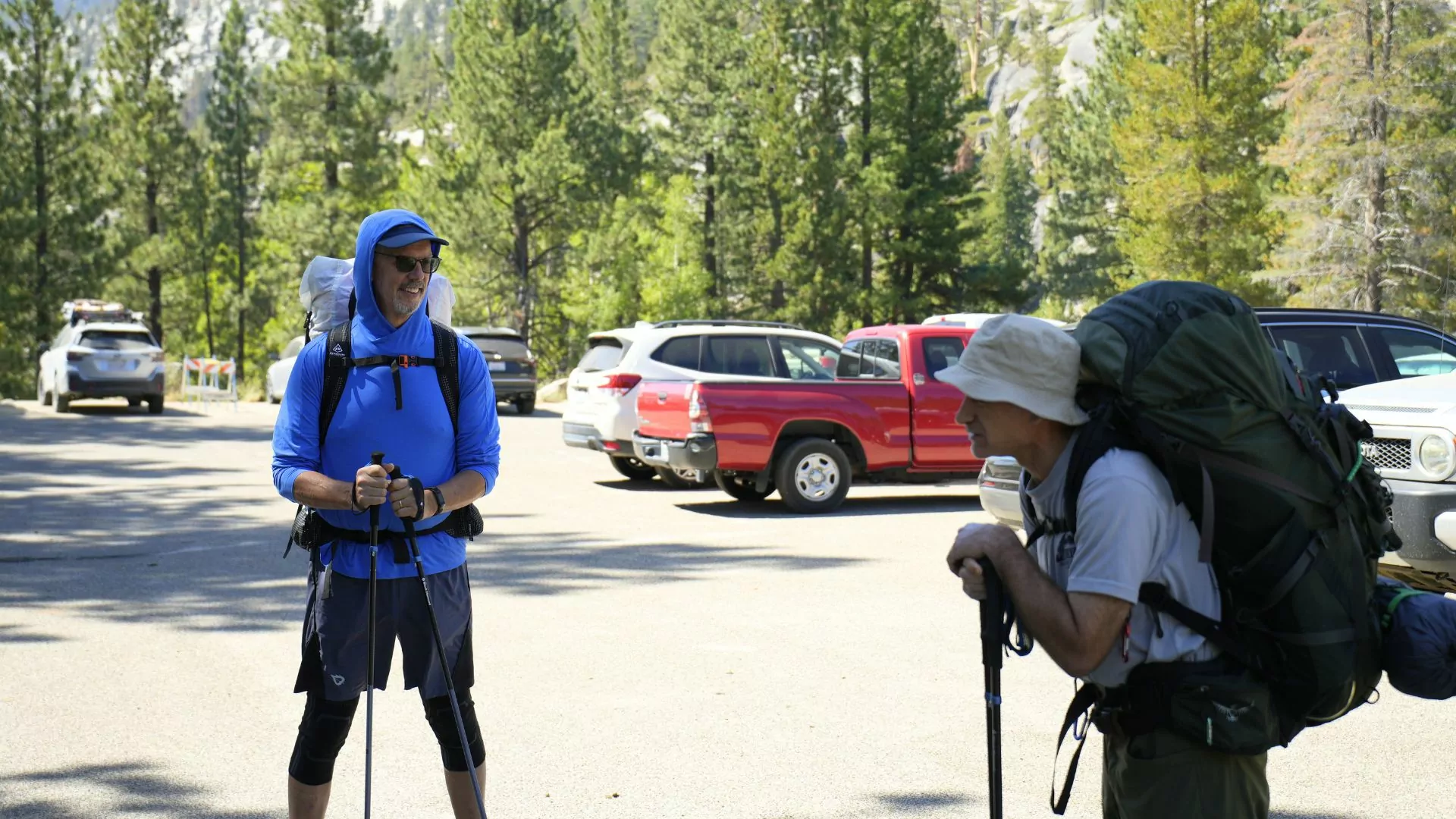 Trailhead somewhere in the Sierra Nevada